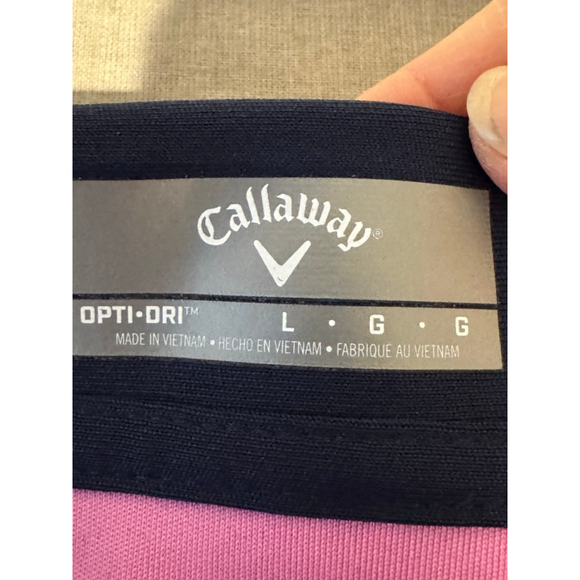 Women's Callaway Opti-Dri Pink & Navy Sleeveless Golf Dress L - Picture 4 of 9